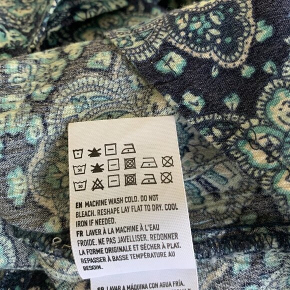 American Eagle Outfitters Shift Dress BOHO Peasant Long Sleeve Sz M #16G - Picture 9 of 9